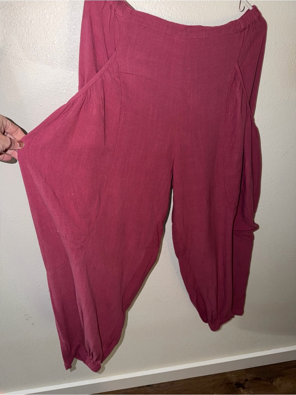 Easel Wide Leg Harem Genie Pants with Pockets - Large - NWT - Picture 10 of 12